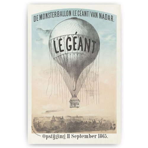 poster vintage luchtballon