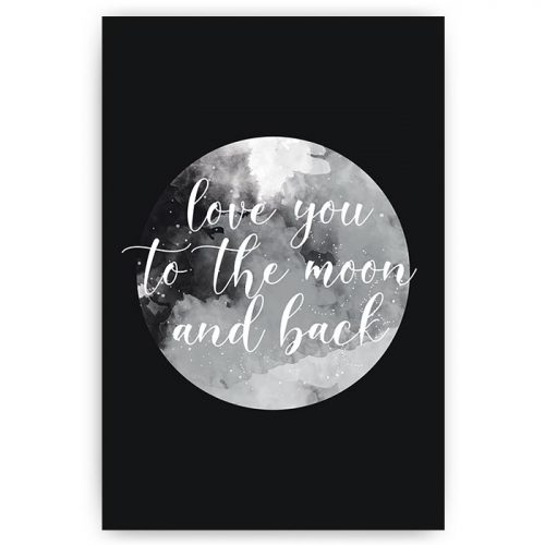 poster I love you to the moon and back