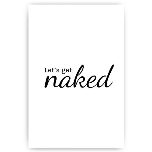 let's get naked poster print