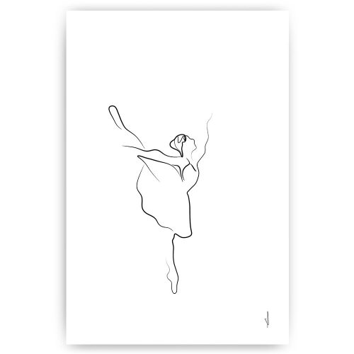 ballerina lijntekening